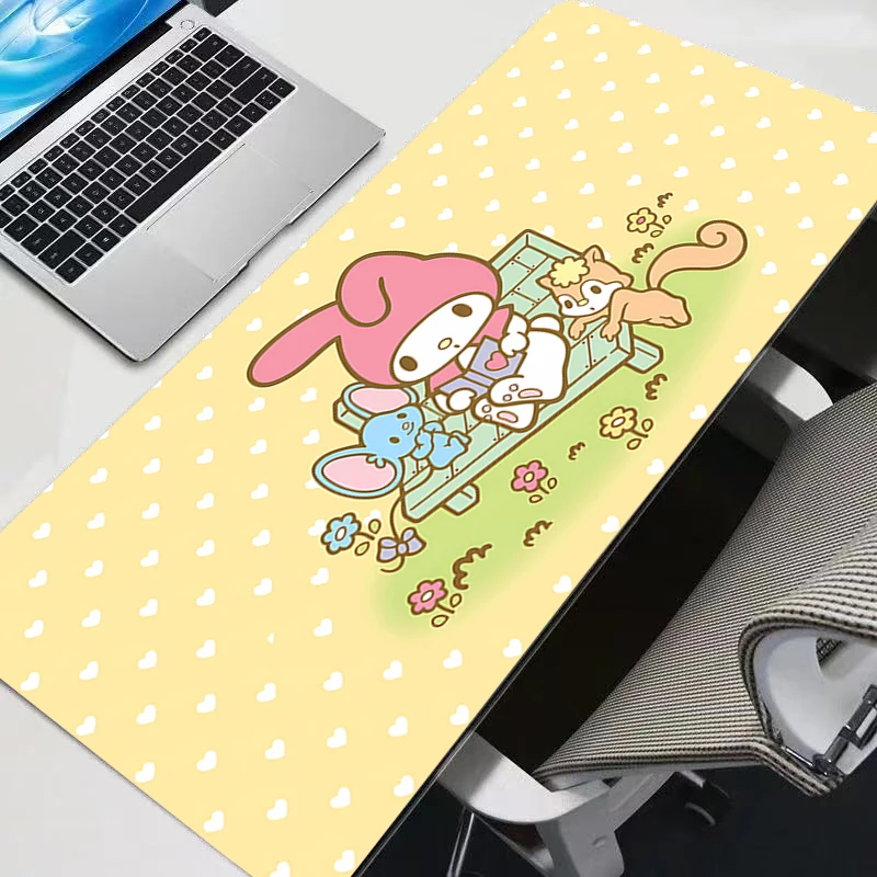 E-sports Mouse Pad Tablet Varmilo XXL My Melody Computer Smooth Flexible Rubber Gamer PC Computer Keyboard Pad Kawaii Mosuepad