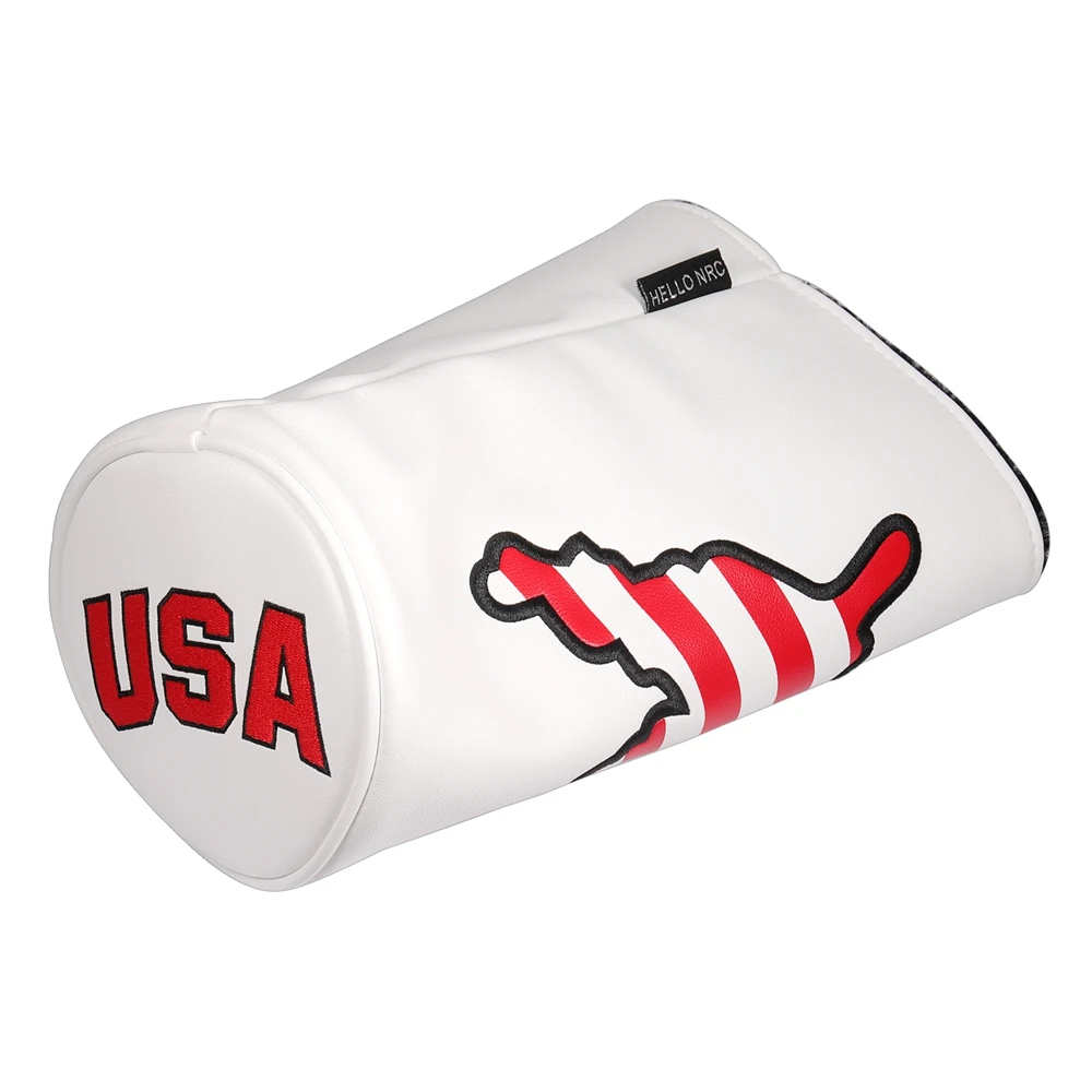 USA Flag PU Leather Golf Club Headcover Barrel Driver Cover view 6