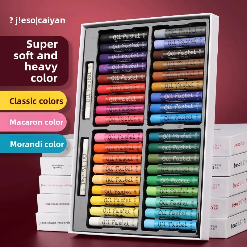 Soft Oil Pastel Set for Artists, 24 36 48 72 Colors Heavy Color Pastels in Hard Case with Smooth Blendable Texture for