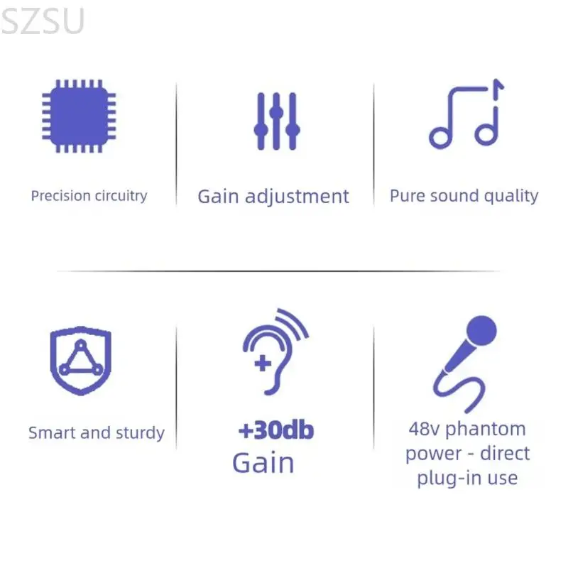 

Предусилитель для микрофонов SZSU A11 обеспечивает менее шумное усиление звука для исполнителей