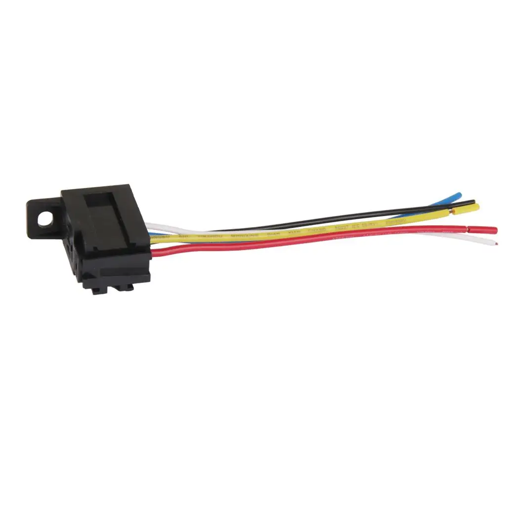 Metal 12V Relay Socket Wiring Harness High Quality 5 Wire Connector for Car Power Circuit Solutions
