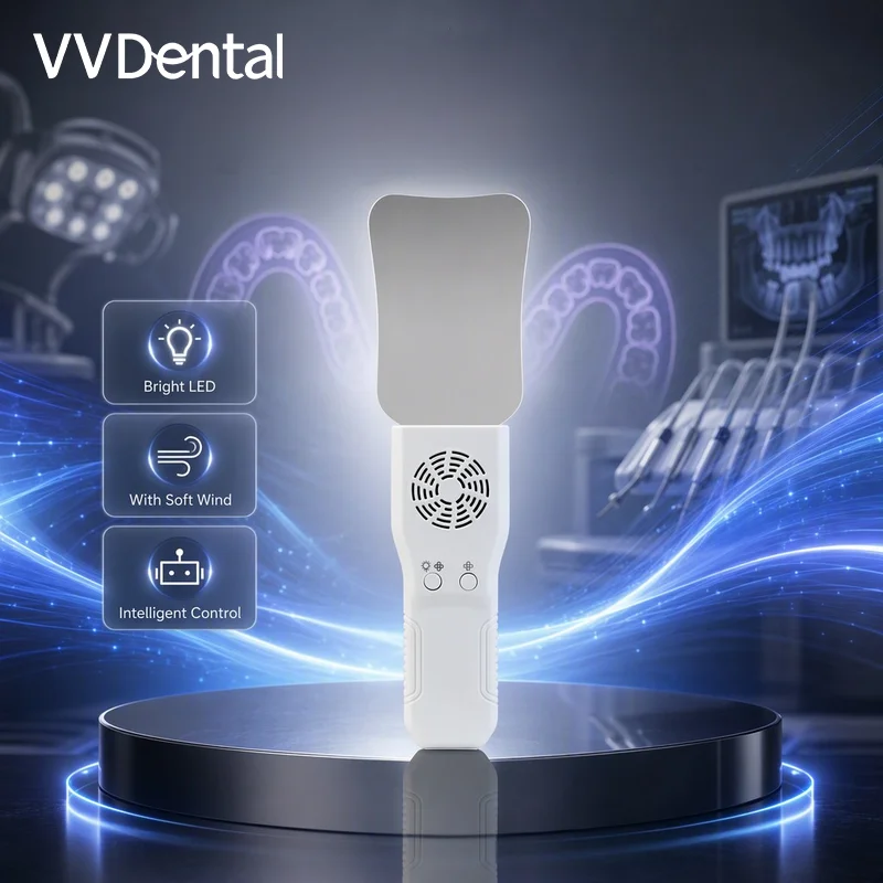 Stainless Steel Dental Automatic Anti-fog Mirror for Oral Photo Reflect Defog Mirror Orthodontic Reflectors Fog Mirrors