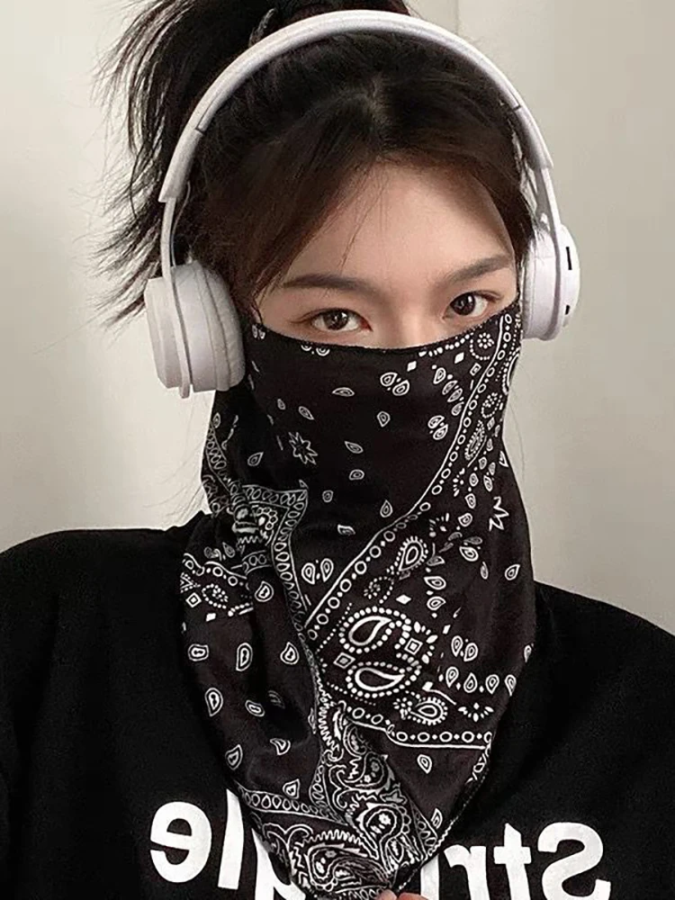 AliExpress 1Pc Half-Face Neck Protection Driving Ice Silk Mask Summer Sun Mask Men And Women Hanging Ears Anti-Ultraviolet Riding Face Yarn