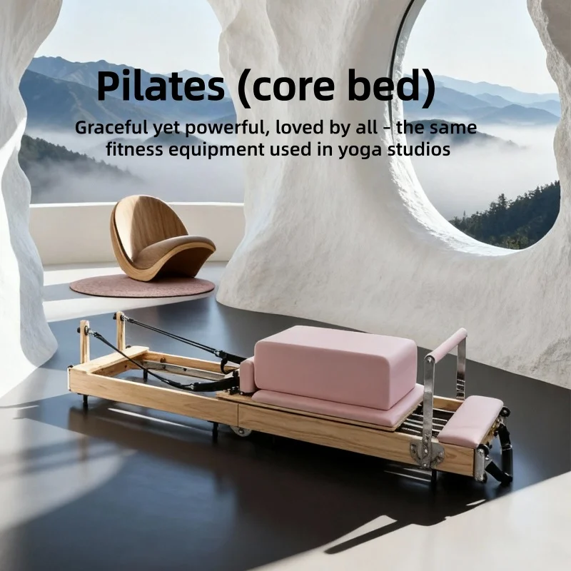 Pilates Core Bed  Foldable Rubberwood Large Equipment for Home Gym Yoga Studio Training Professional  Pilates Training Customize