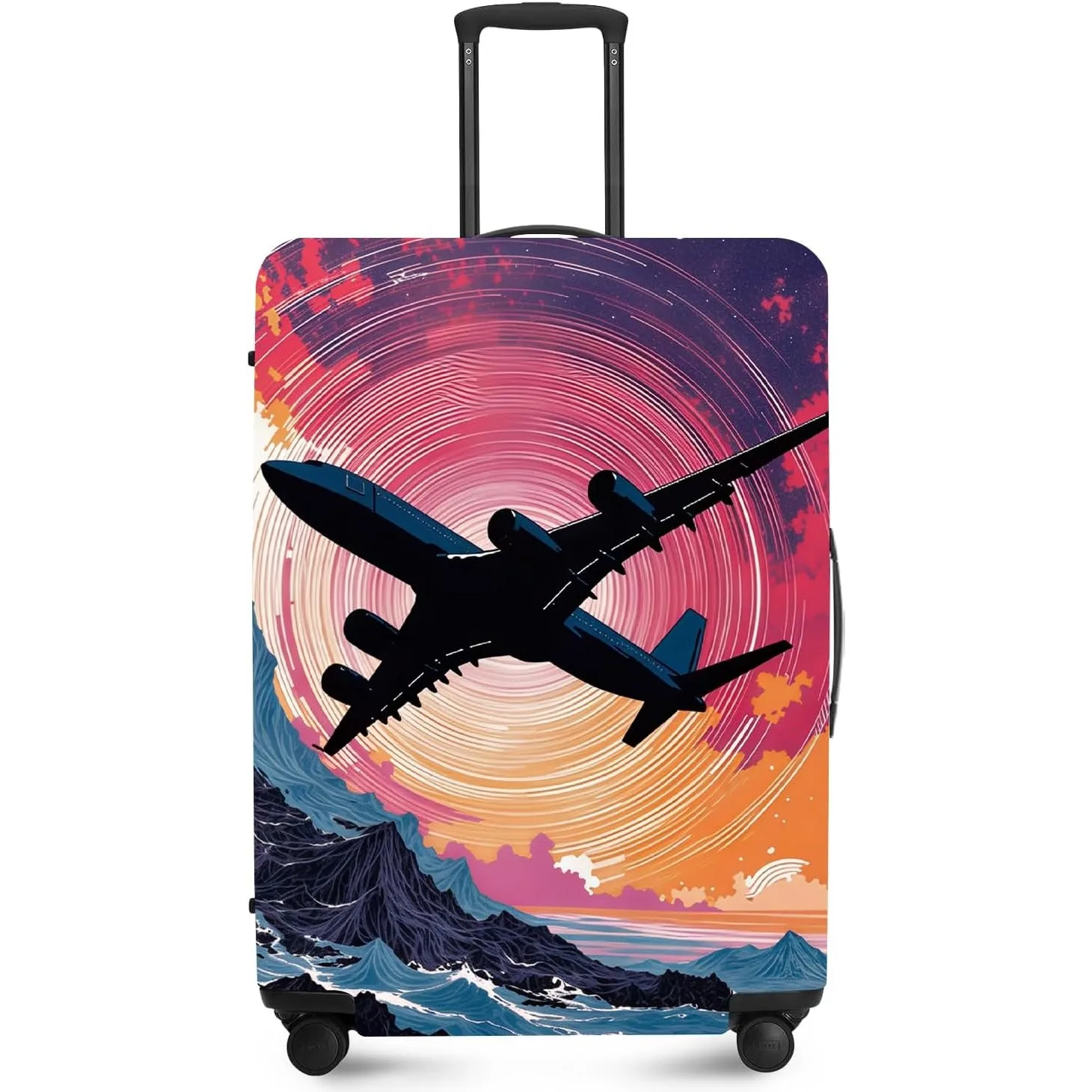 

Stretchable Bag Cover Washable Durable Polyester with Elastic Hem with Zipper Closure