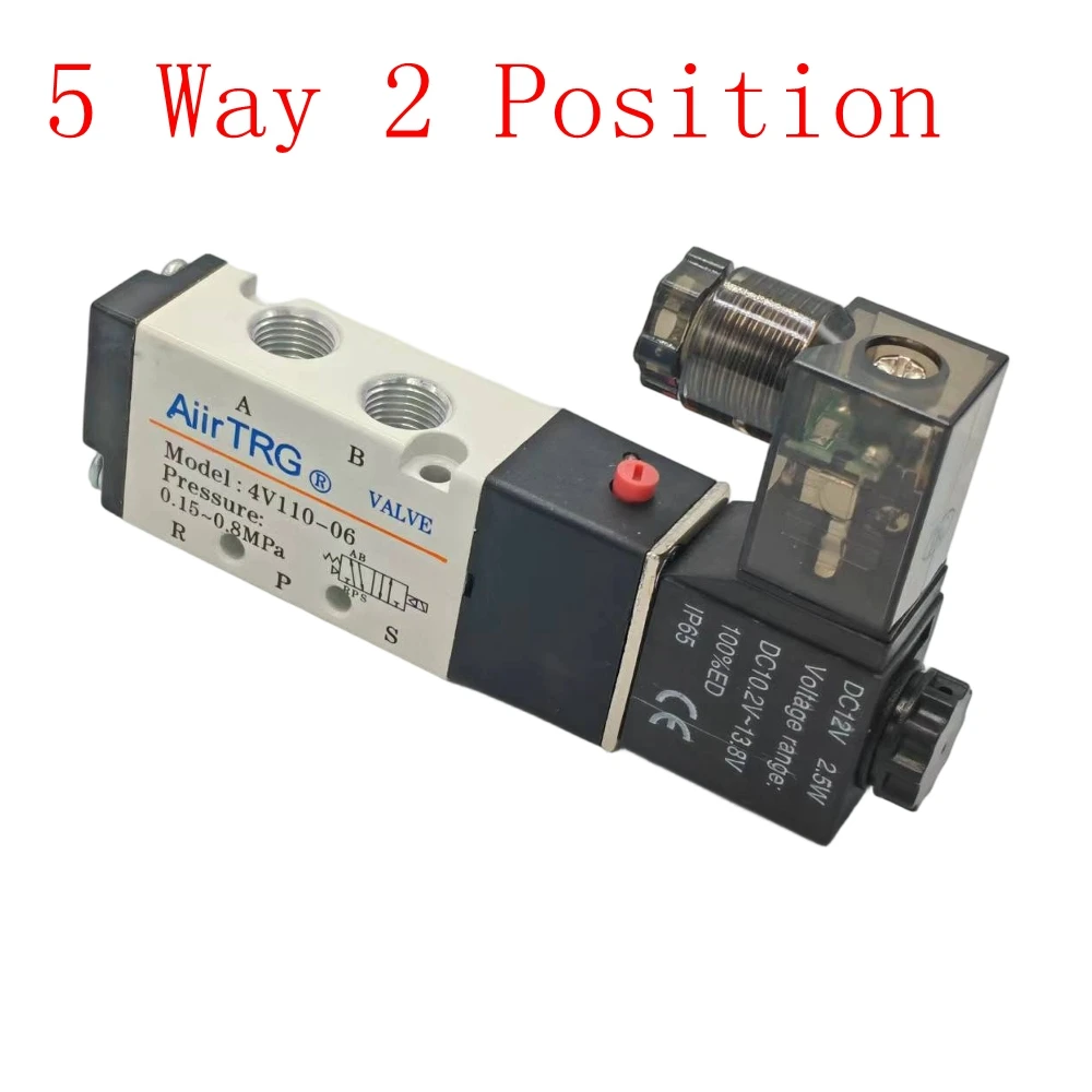 1PC 4V110-06 5 Way 2 Position 1/8