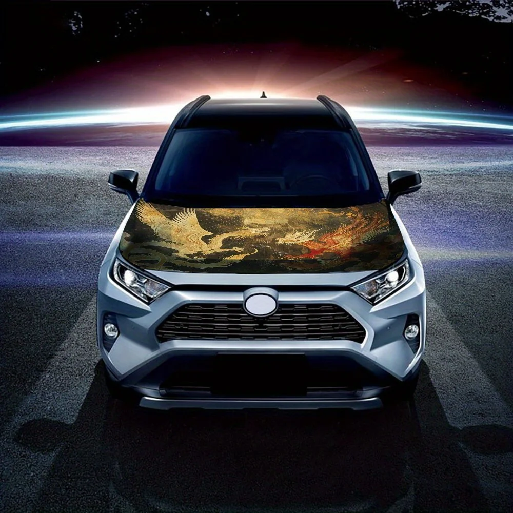 Dragon Battle Inferno: الصدام السحري تحت الضوء المشتعل؛ أغطية فينيل السيارة، ورسومات غطاء المحرك، والشارات ذات المذاق غير العادي