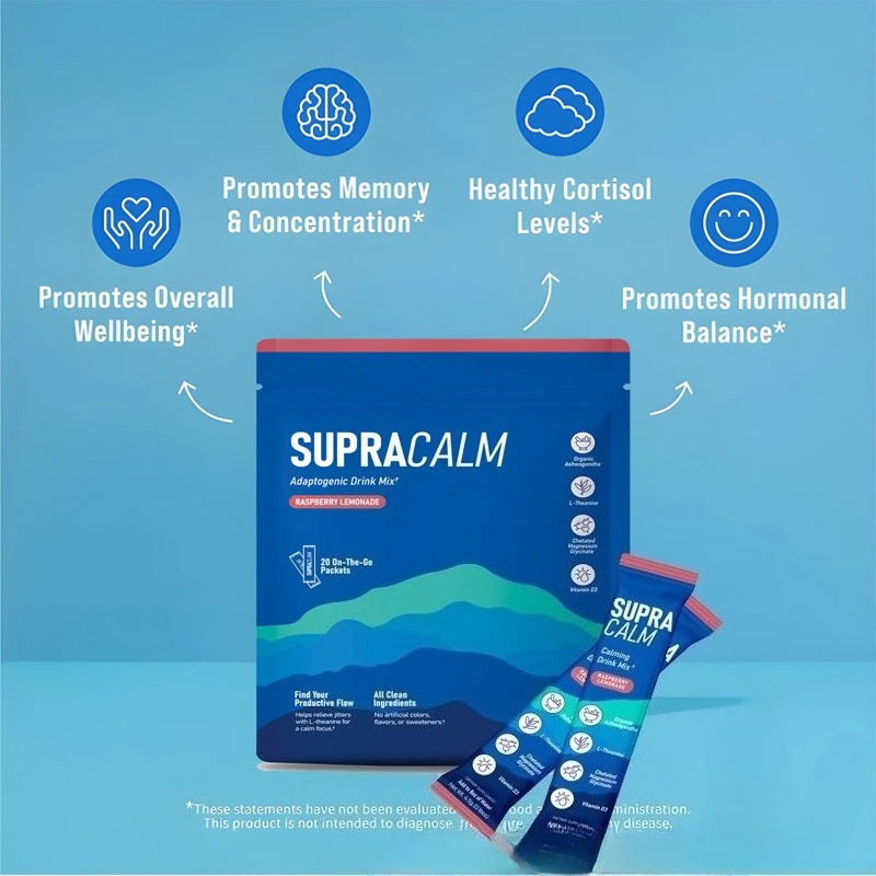 

Calming Magnesium Powder Drink Sachets Electrolyte Mixed Powder for Daily Relaxation