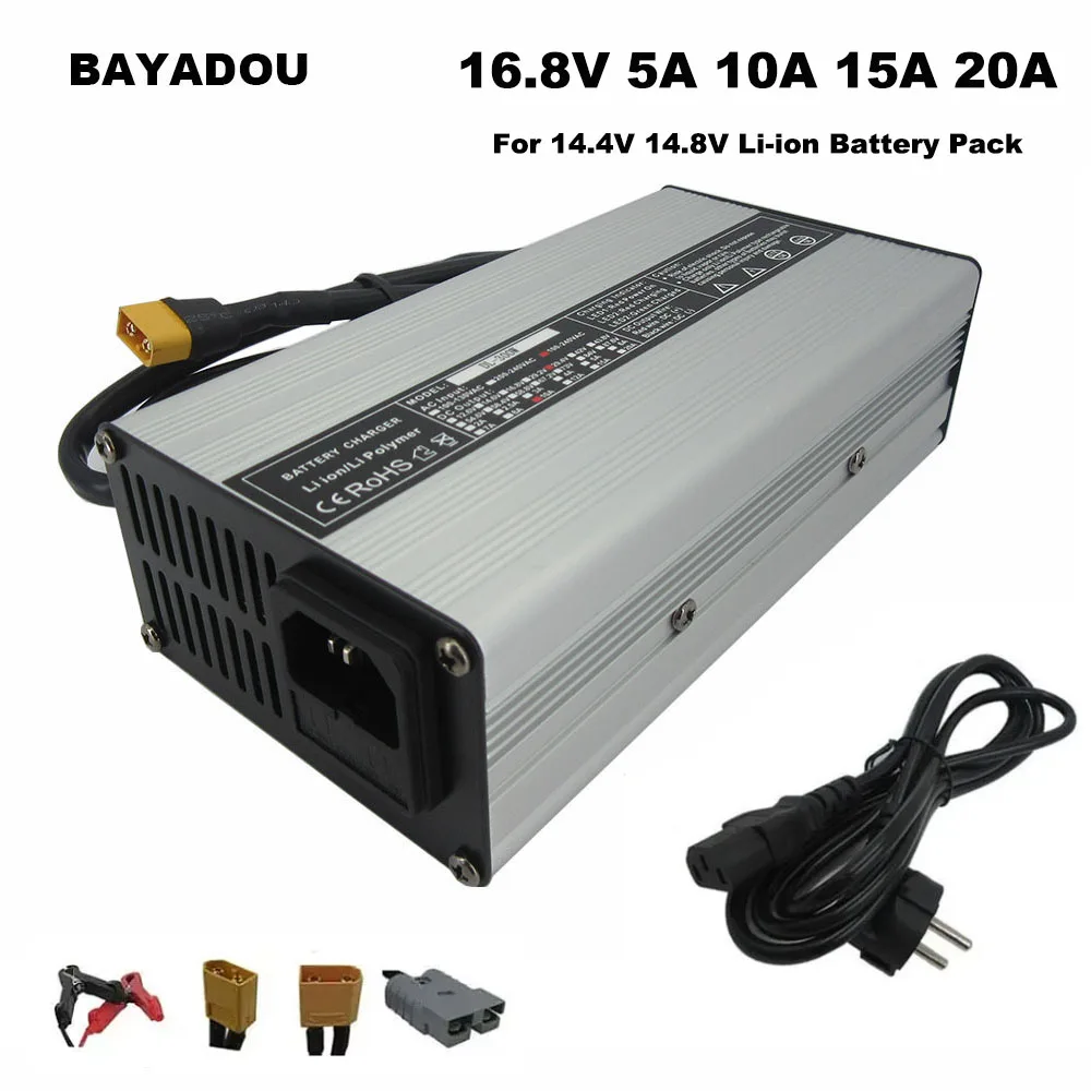 

16.8V 10A 20A 25A Lithium Battery Charger 4S 14.4V 14.8V Li-ion Electric Tool Fish Boat Lamp Light Solar Energy Yacht Charger