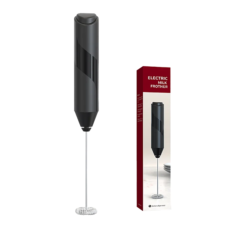 

2023 Food Grade Black Color Coffee Automatic Electric Milk Frother for E-commerce