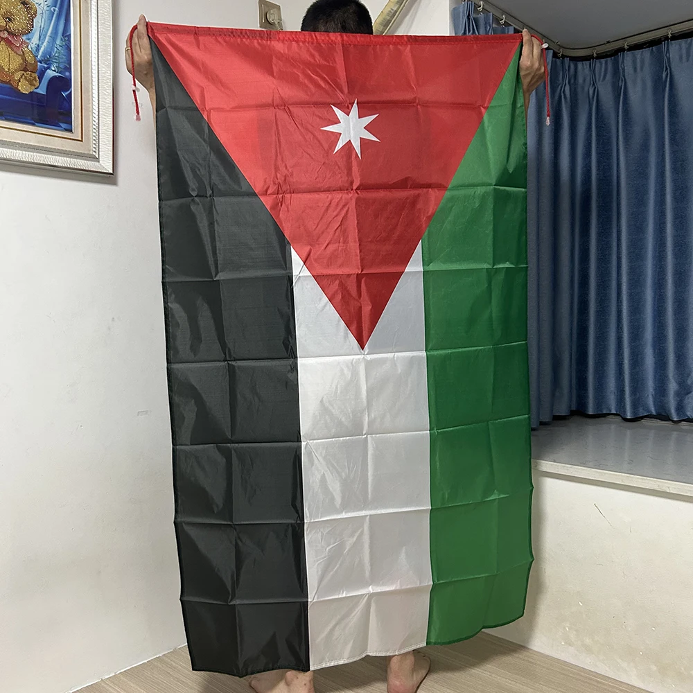 （SKY FLAG)Jordan Shawl Flag 90x150cm 3x5 Feet Super Poly Football Jordan Shoulder Flag Indoor Outdoor Jordan Polyester Flags