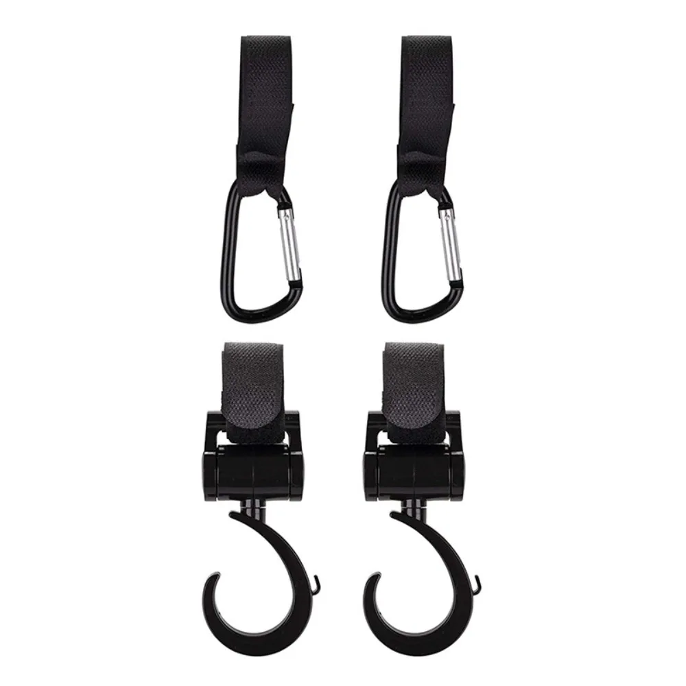 

Hanger Large Hook Stroller Hook 360 Rotary Hook and Loop Pram Accessories Durable Multi-Purpose Pushchair Hanger Pushchair
