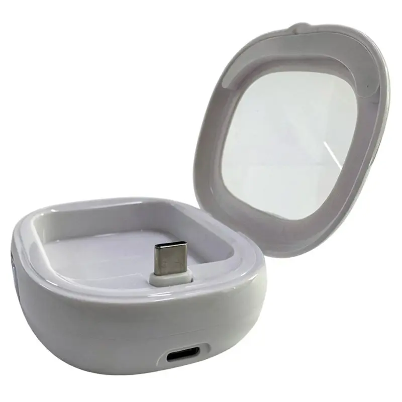 ABGI Charging Case for Oura Ring Gen 4 & 3 Portable Travel Power Smart Ring White