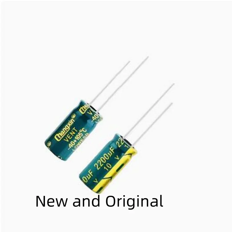 High frequency low impedance computer motherboard commonly used electrolytic capacitor 2200UF 10V specification 10X20MM