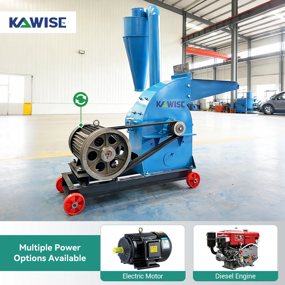 Electric Motor Hammer Crusher for Corn and Grain Grinding Heavy Duty Feed Processing Machine for Farms