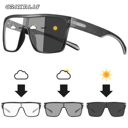 CRIXALIS Photochromic Polarized Sunglasses Men Fashion Night Vision Goggles Sun Glasses Women Anti-glare Driving Shades UV400