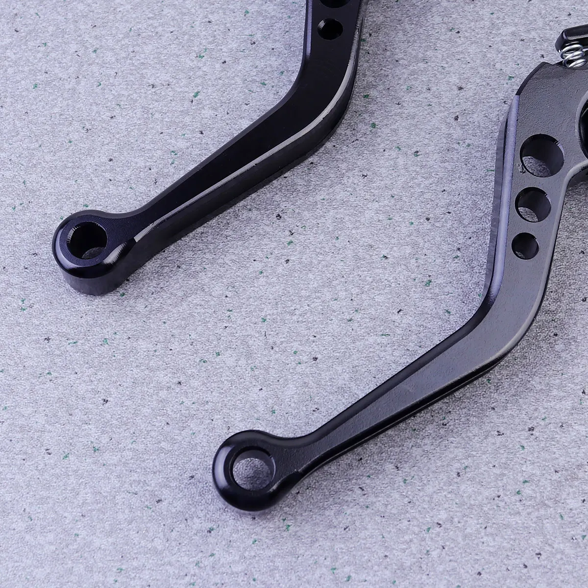 

Levers Adjustable Brake Handle Motorcycle Alloy Handlebar Stainless Black Grips