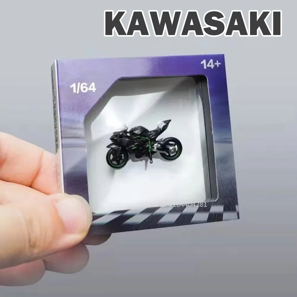 1:64 Kawasaki H2R Diecast Model Alloy Toy Car Miniature Motorcycle Exquisite Model Wheel Sliding Motorbick Friend's Holiday Gift