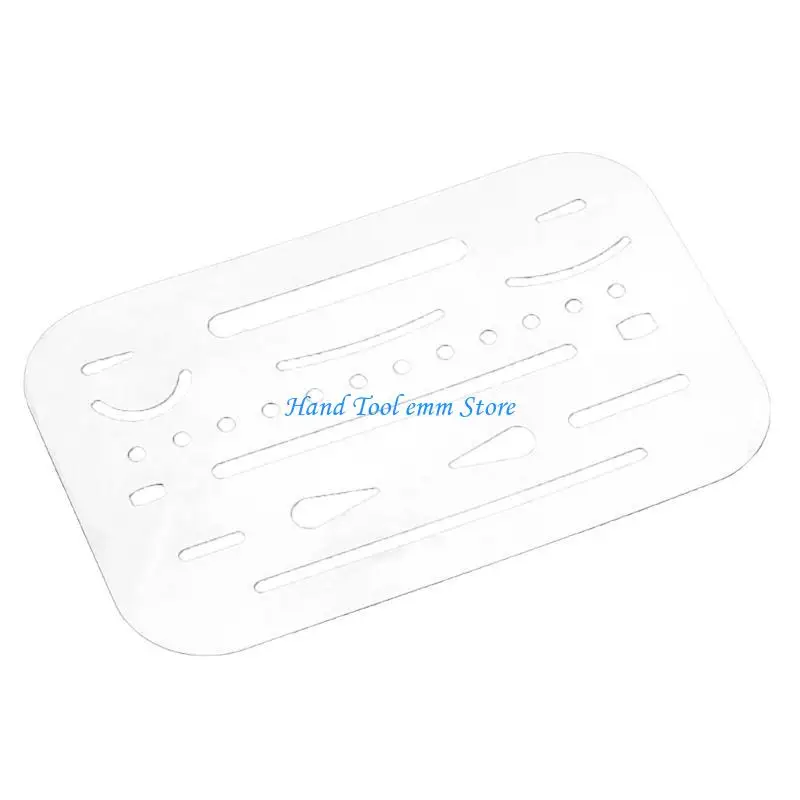H37F Stainless Steel Drafting Tool Eraser Craft Stencils for Engineering