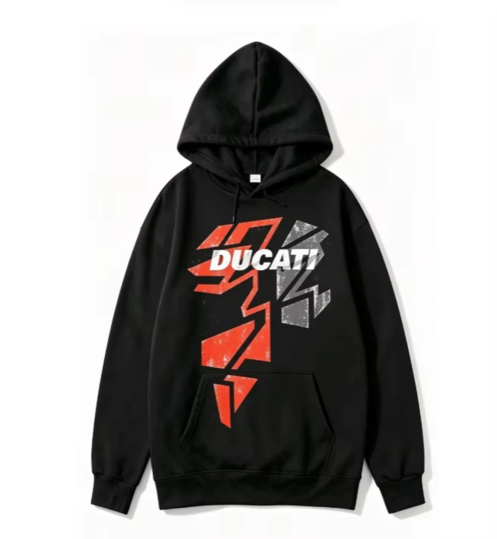2026 Biker Aesthetic Oversized hoodie Retro Faded Irregular Fragment Shape Print Pullover Sweatshirt Drawstring Hoodie