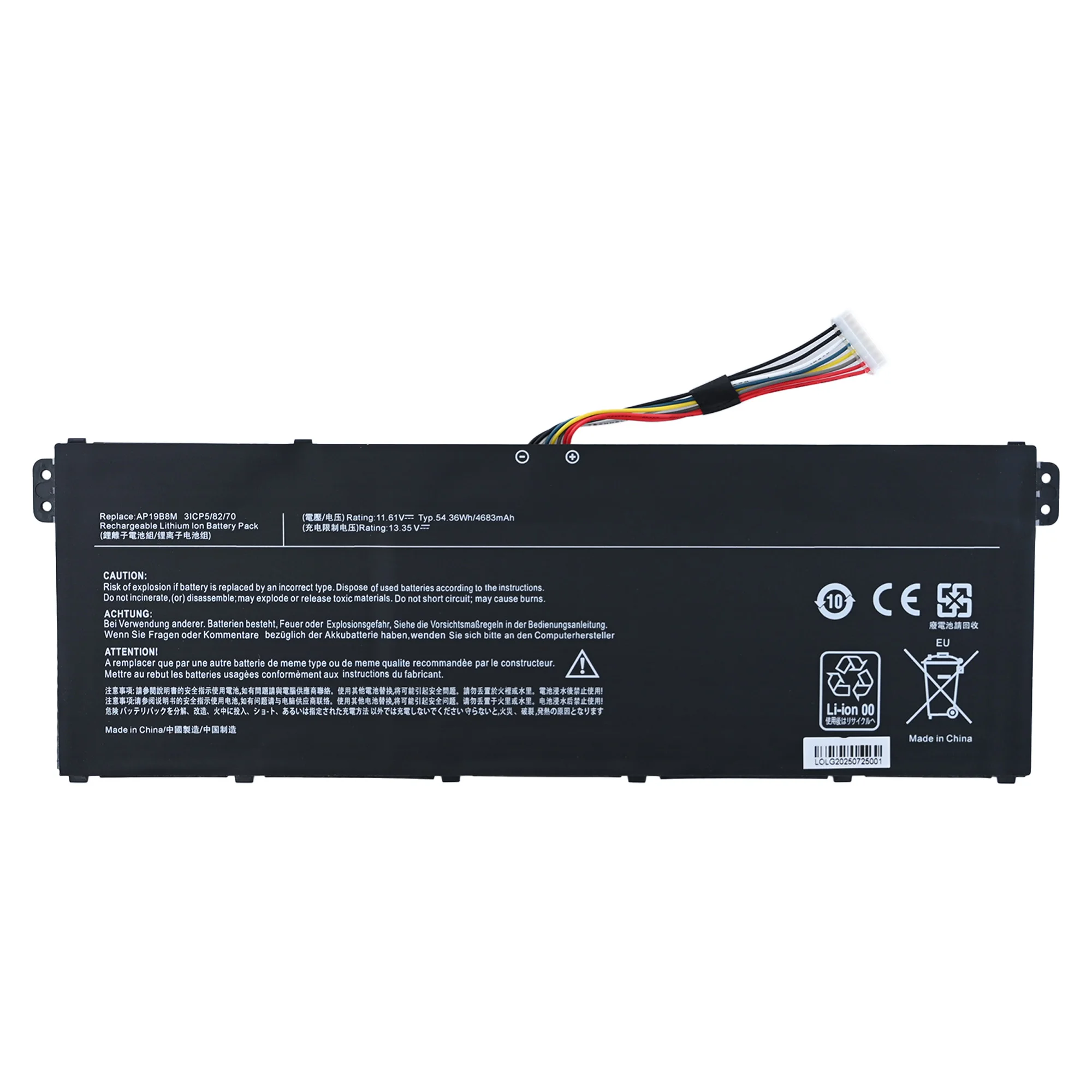AP19B8M Battery For Acer N19H3 N20C12 Swift 3 SF313-53-59ZB SF314-511-54ZK SF314-59 TravelMate P4 TMP414-51 TMP414-51G P614P-52