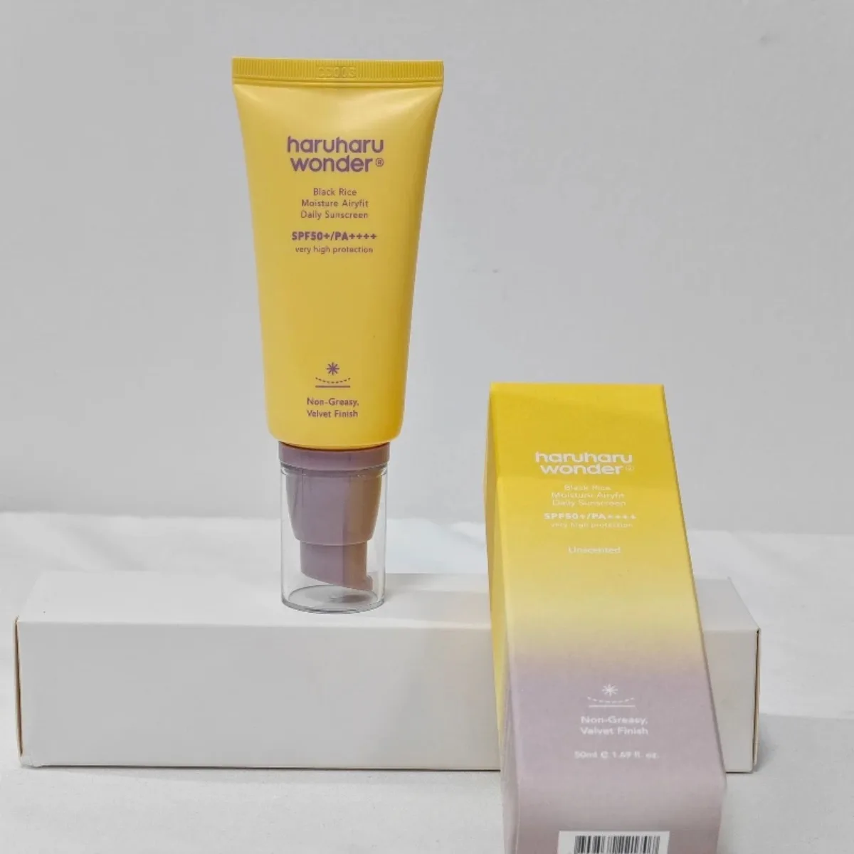 Haruharu Wonde Sunscreen Physical Black Rice Moisturizing, Non-Sticky and Brightening 50ml
