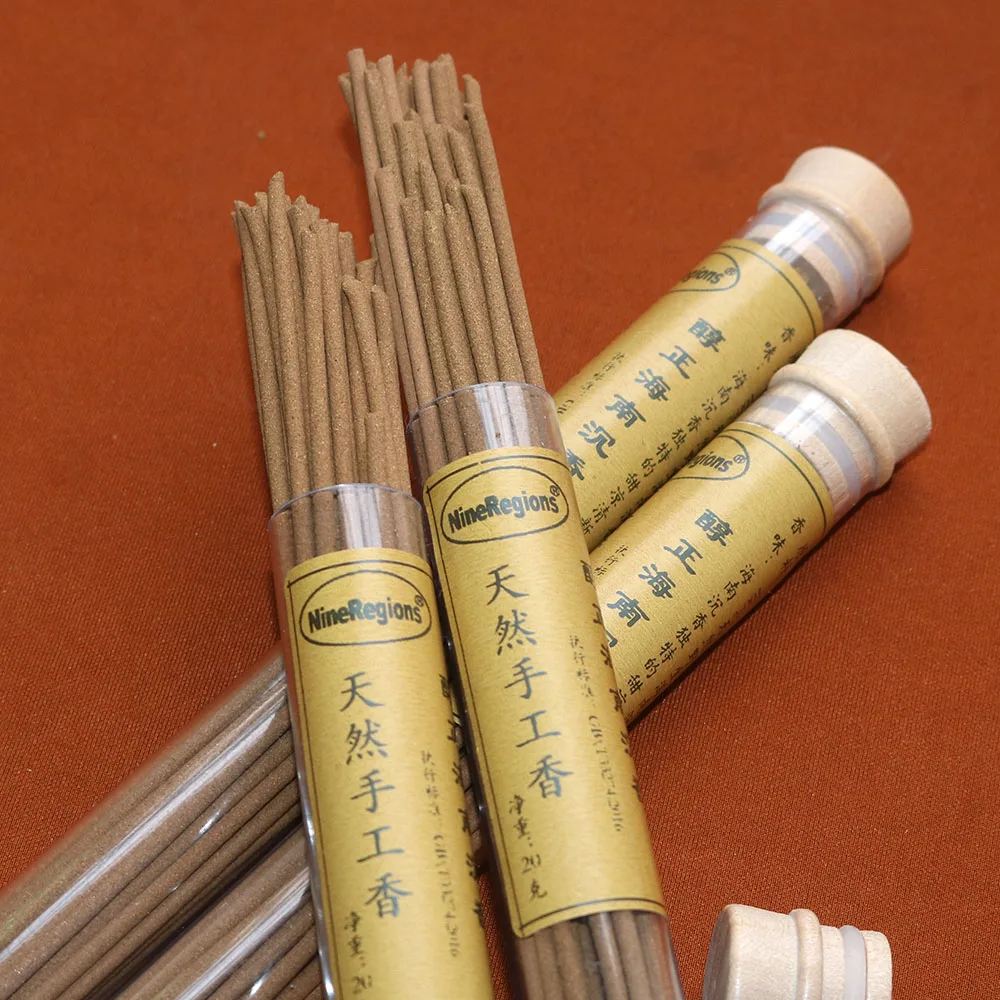 20g Genuine Chinese HaiNan Oudh Incense Sticks Self-Handmade Premium Quality Eco-Friendly Natural Pure Strong Smell Home Aroma