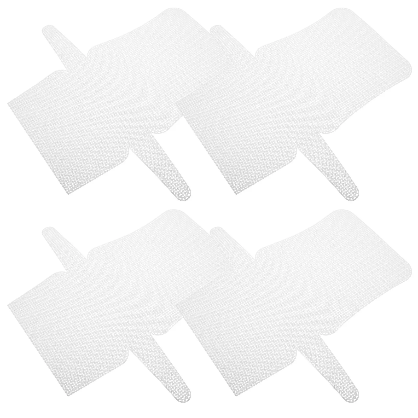 4Pcs Plastic Mesh Canvas Sheets Blank Embroidery Grid for Beginners Crochet Needlework Purse Making Portable Yarn Crafting DIY