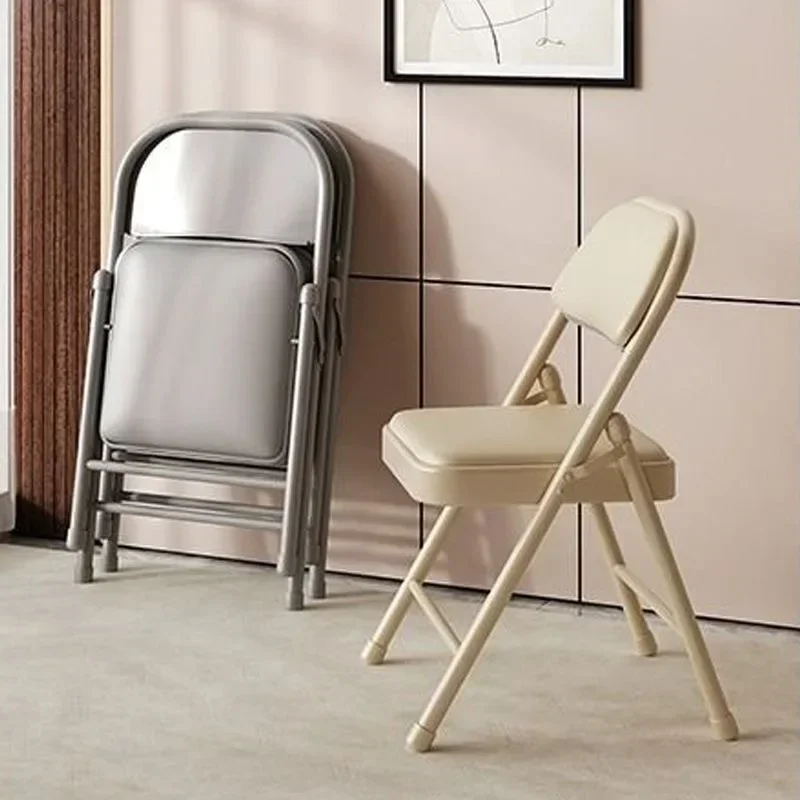 Chaise pliante avec dossier pour filles, tabouret d'étude confortable, ordinateur de maison, dortoir, bureau