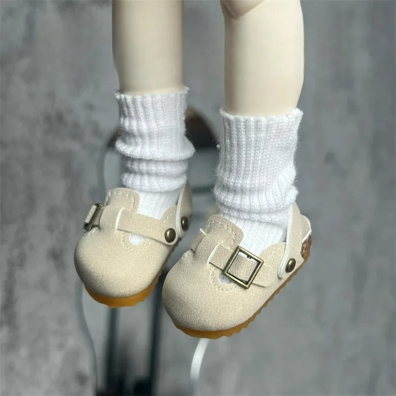 1/4 1/6 Maßstab Mehrfarbige Kunst-Retro-Halbwickel-Muleschuhe, Freizeitschuhe für BJD-Puppen und Actionfiguren zur Dekoration – Detail 2