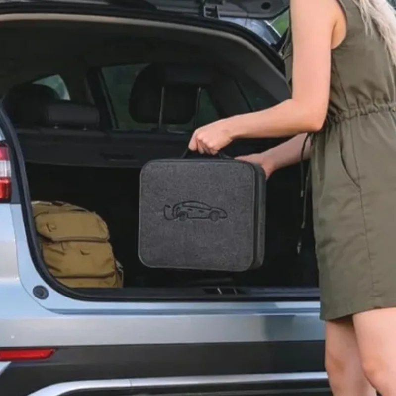 Portable Carry Bag For EV Charging Gun New Energy Car Charging Cable Organizer Storage Package For Auto Charging Lines