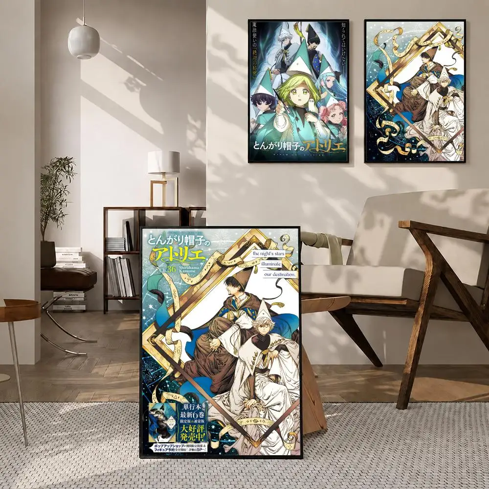 Anime Witch Hat Atelier Poster High-definition poster stickers, suitable for bedroom, living room, home decoration