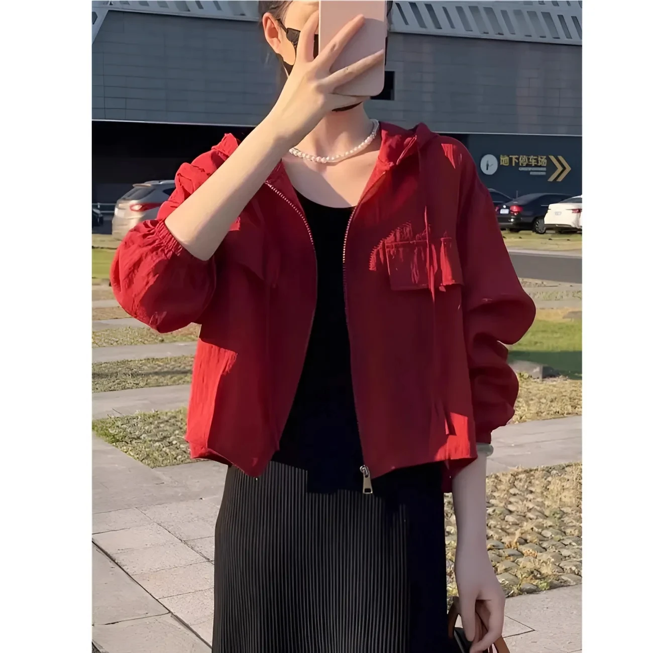 

Новинка 2023 года, летнее женское пляжное пальто с капюшоном, женская модная солнцезащитная одежда с длинными рукавами, женская куртка, повседневная верхняя одежда