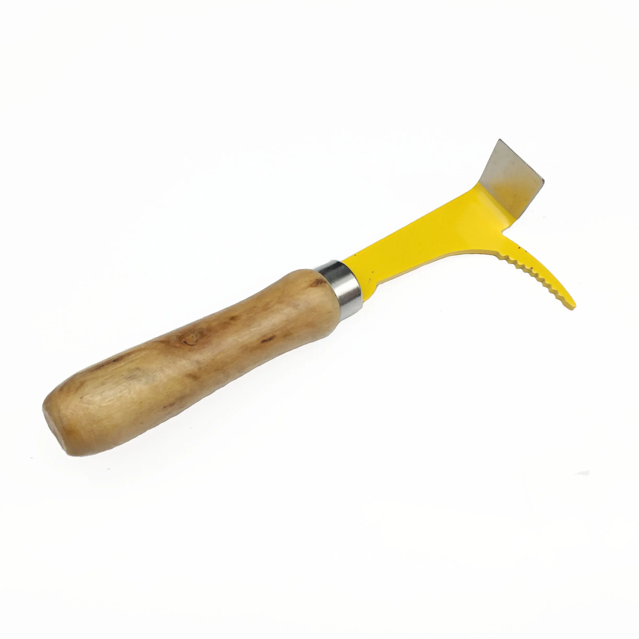 Yi Bee Beekeeping Tools Wholesale Wooden Handle Elbows Scraper Multi-purpose Spray Paint Spleen Knife Pigtail Cleaning Knife