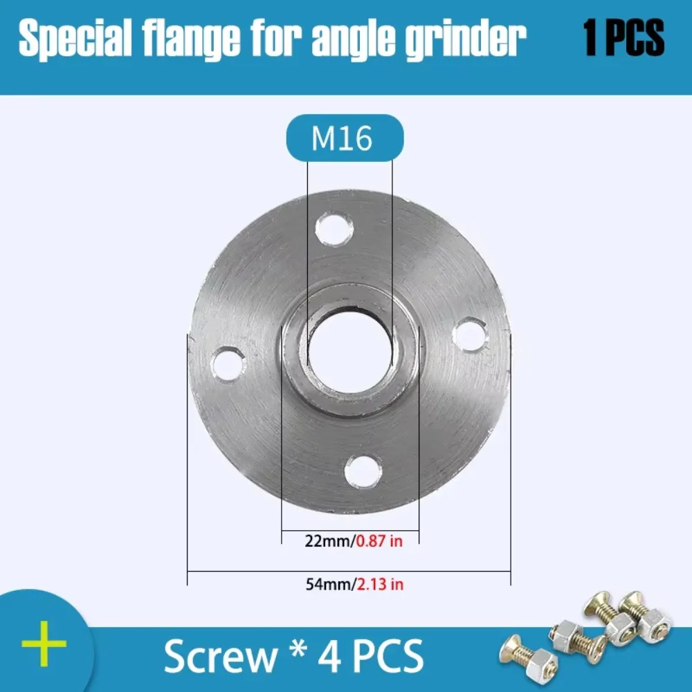 M10/M14/M16 Angle Grinder Flange Plate Round Plate Secure Clamping Grinder Disc Backing Plate Cutting Disc Mounting