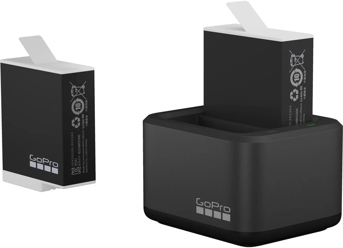 

Camera battery 1800mAh camera rechargeable battery with 2 packs of 3-channel battery charging station For GoPro Hero 9/10/11/12