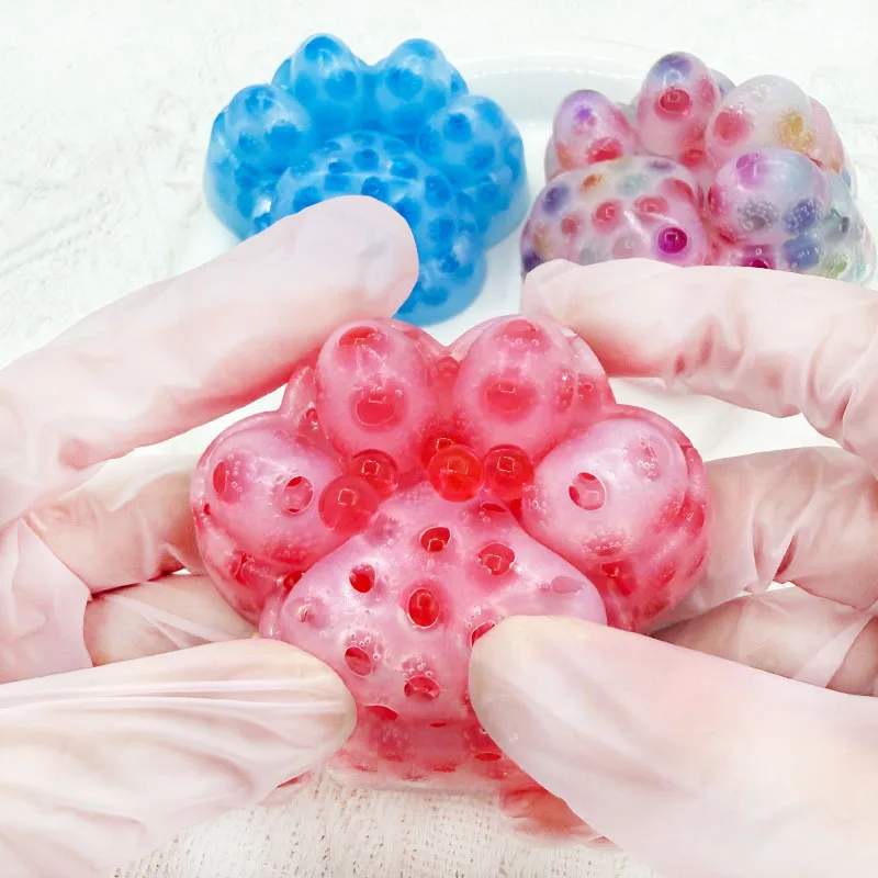 Nuova Zampa di Gatto Spremere Brufoli Giocattoli di Decompressione Divertente Spremere Zampa di Gatto Compulsione Giocattoli di Sfiato Spettrale Alleviare Lo Stress Agitarsi Giocattoli