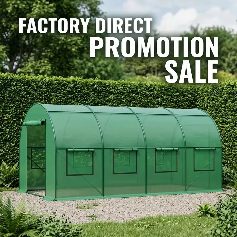 Wholesale Portable Mini Greenhouse for Eco-Friendly Metal Frame Easily Assembled Walk-in Garden Nature Pressure Treated Green