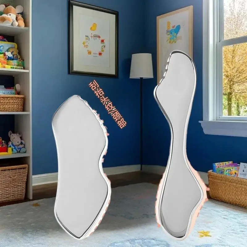 أسطوانة الوجه المصنوعة من الفولاذ المقاوم للصدأ وأداة غوا شا - جهاز تدليك مزدوج الوظائف لشد ورفع بشرة الوجه والرقبة #1