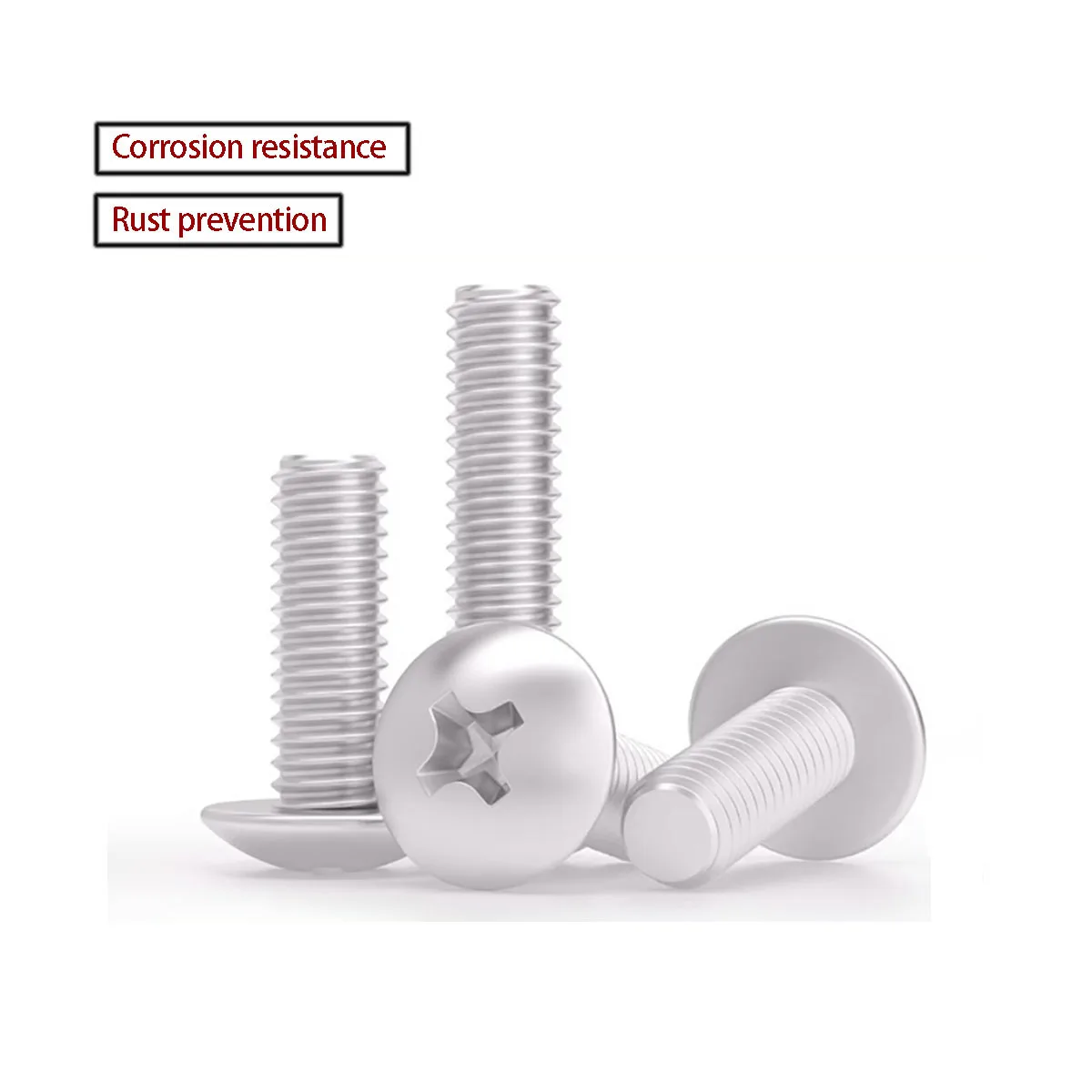 6061 Aluminum Alloy Cross Shaped Flat Head Screw Pan Head Bolt M3M4M5M6