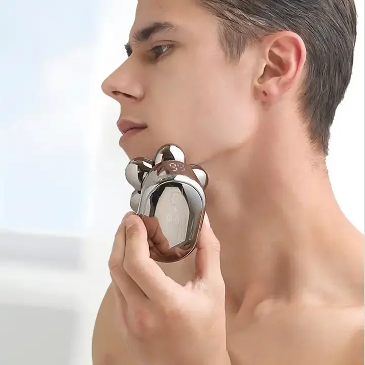 

2024Hot Selling Mini Electric Shaver 7D Machine Shaver Man Cordless Waterproof Wet Dry Rotary Bald Head Shaver Hair Nose Trimmer