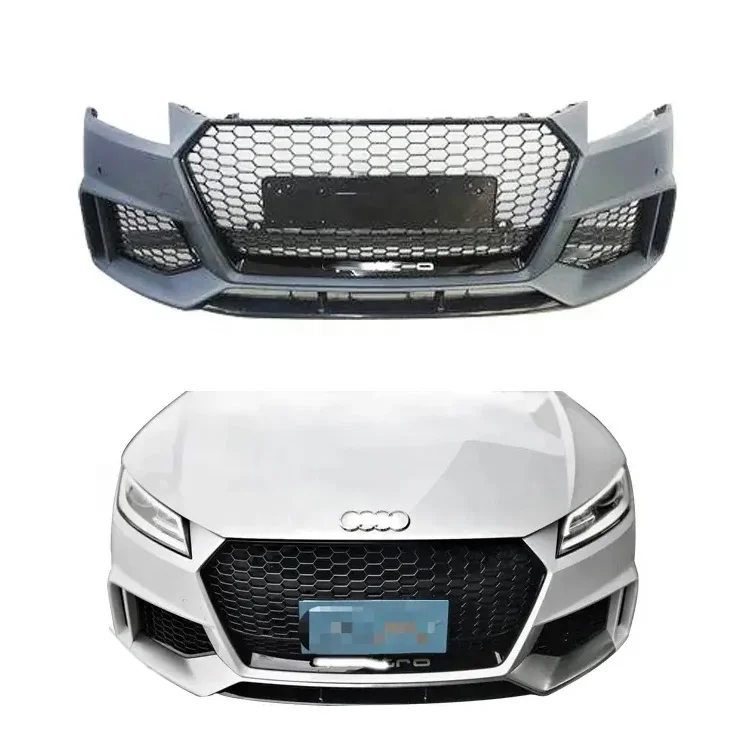 

Для Audi TT 2015-2018 TT/TTS TTRS решетка переднего бампера и выхлопная труба заднего диффузора