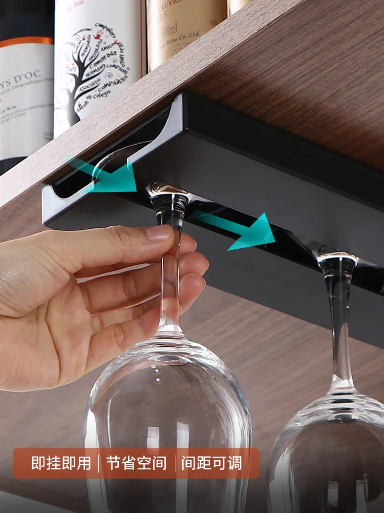 

Upside Down Cup Holder No Punch Household Red Wine Glasses Hanging Drain Wine Glass Storage Rack Tall Glass Wine Glass Rack