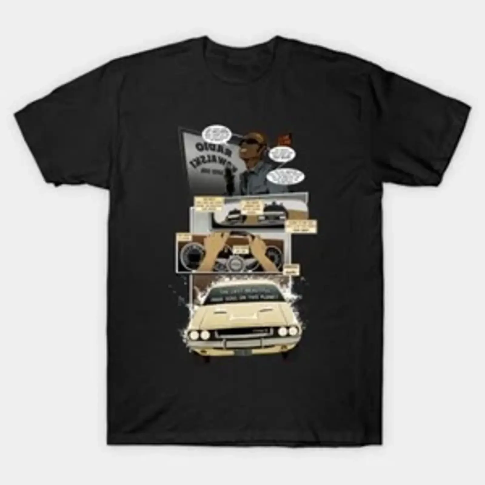 The Challenger Vanishing Point T Shirt S 5XL Fast Shipping vintage Washed Unisex graphic fashion Breathable Casual Stretched