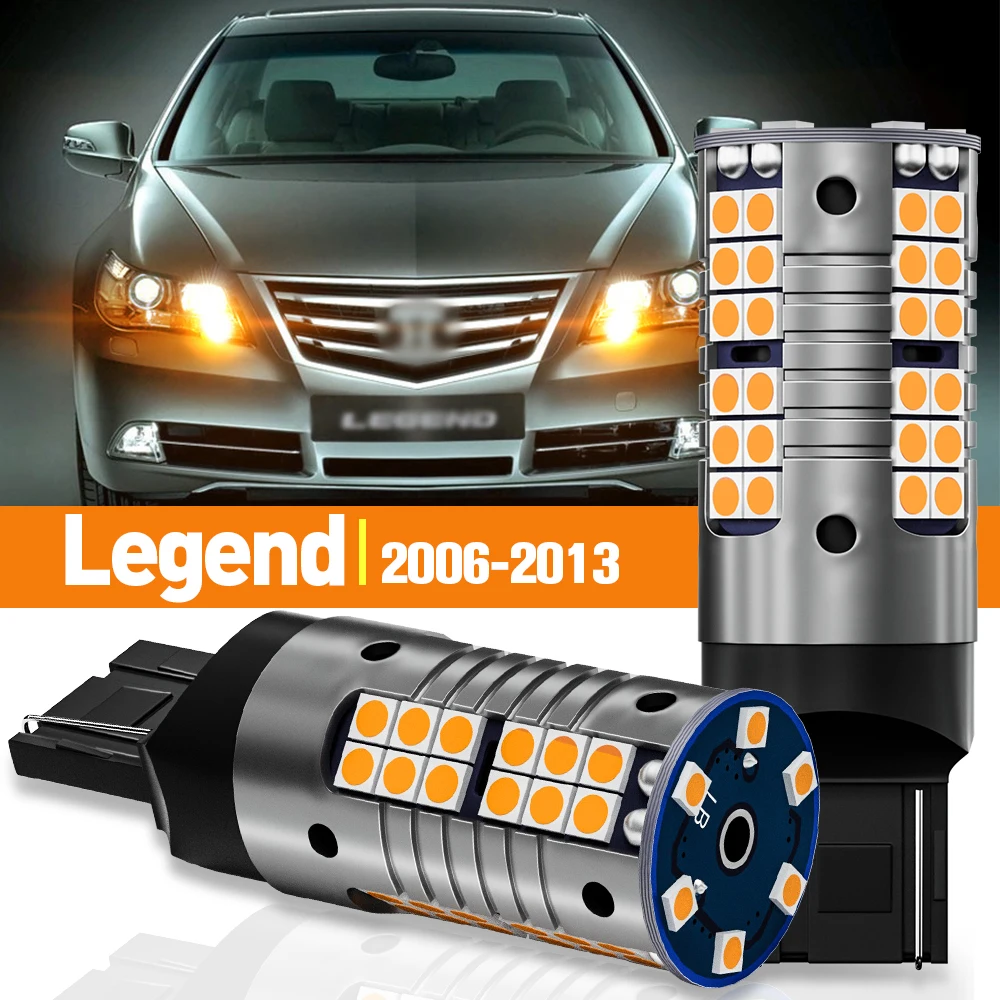 2pcs ไฟเลี้ยว LED สําหรับ Honda Legend 2006 2007 2008 2009 2010 2011 2012 2013 อุปกรณ์เสริม CANbus โคมไฟ