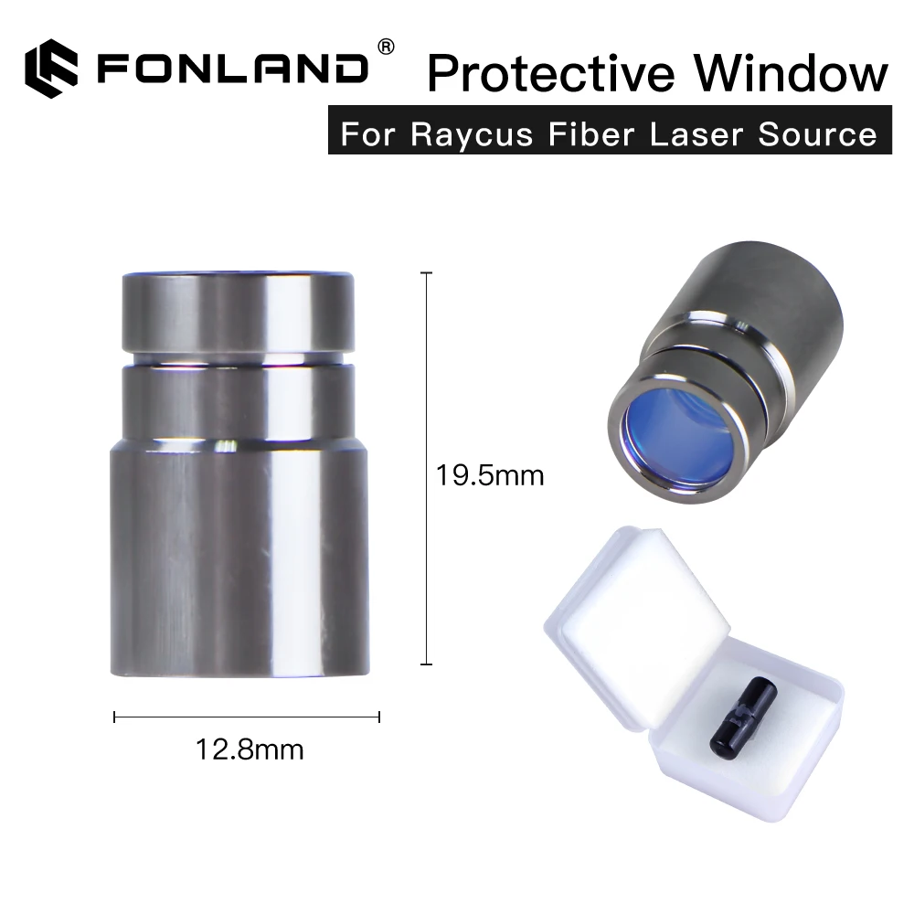 Fonland Original Fiber Laser Source QBH Output Connector Protective Window Lens Group for Raycus Reci MAX Laser Cutting Head