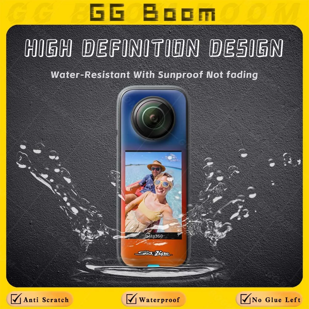 For Insta360 X3 insta360 One x3 Panoramic Action Camera Accessorie Sticker Protection Films Multiple Styles Decal Waterproof
