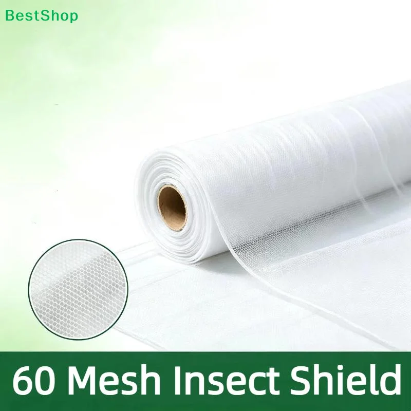 Insect Proof Net PE 60 Mesh Transparent Mesh Barrier Ultra-Fine Plant Fruit Tree Net Vegetable Blueberry Row Cover