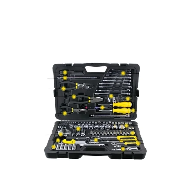 *Auto repair set Ratchet wrench Xiaofei Socket wrench Full set of maintenance combination toolbox