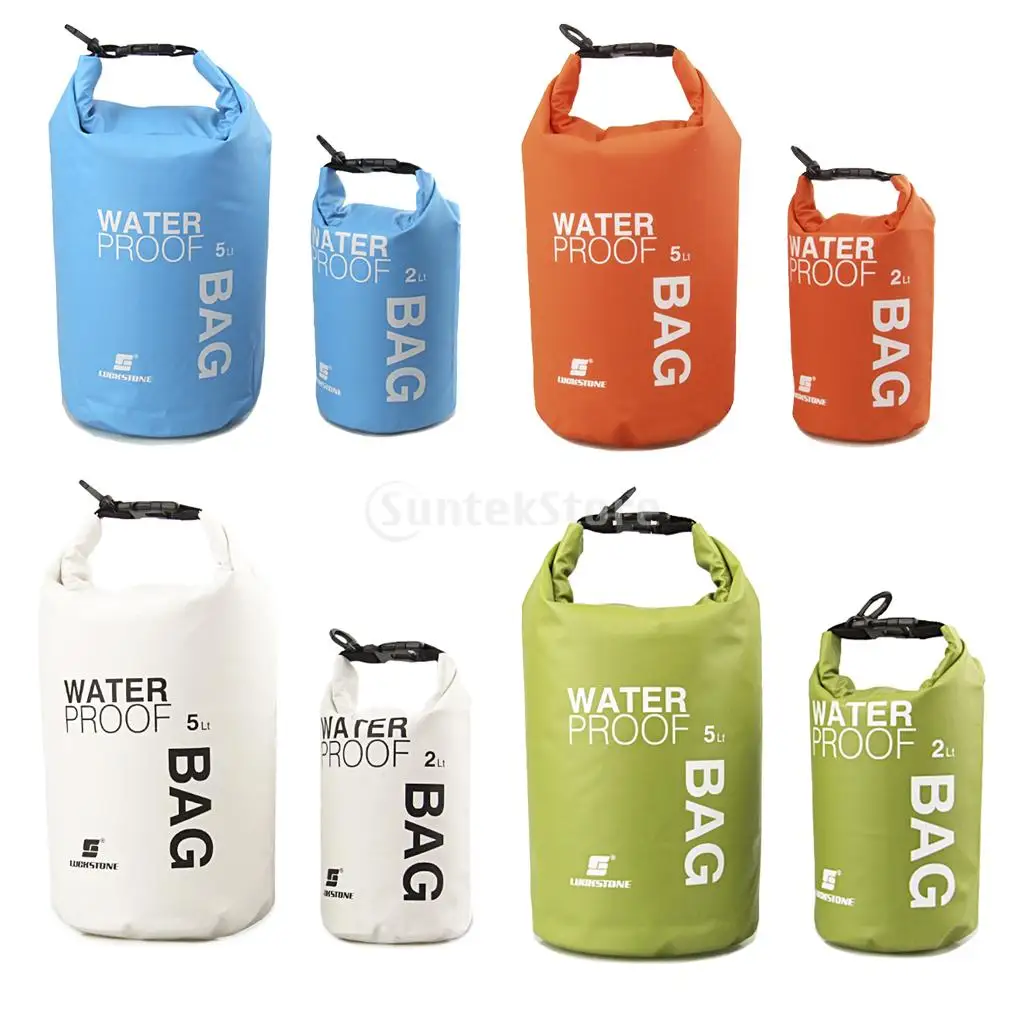 2l/5l/10l saco seco à prova dwaterproof água pacote saco natação rafting caiaque rio trekking flutuante vela canoagem barco saco de água